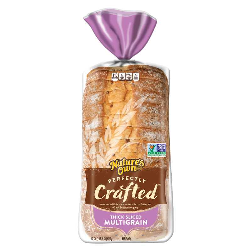 Nature's Own Perfectly Crafted Multigrain Thick Sliced Bread - 22oz
