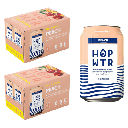 HOP WTR Peach 12pk 12oz Can