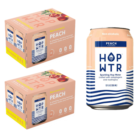 HOP WTR Peach 12pk 12oz Can