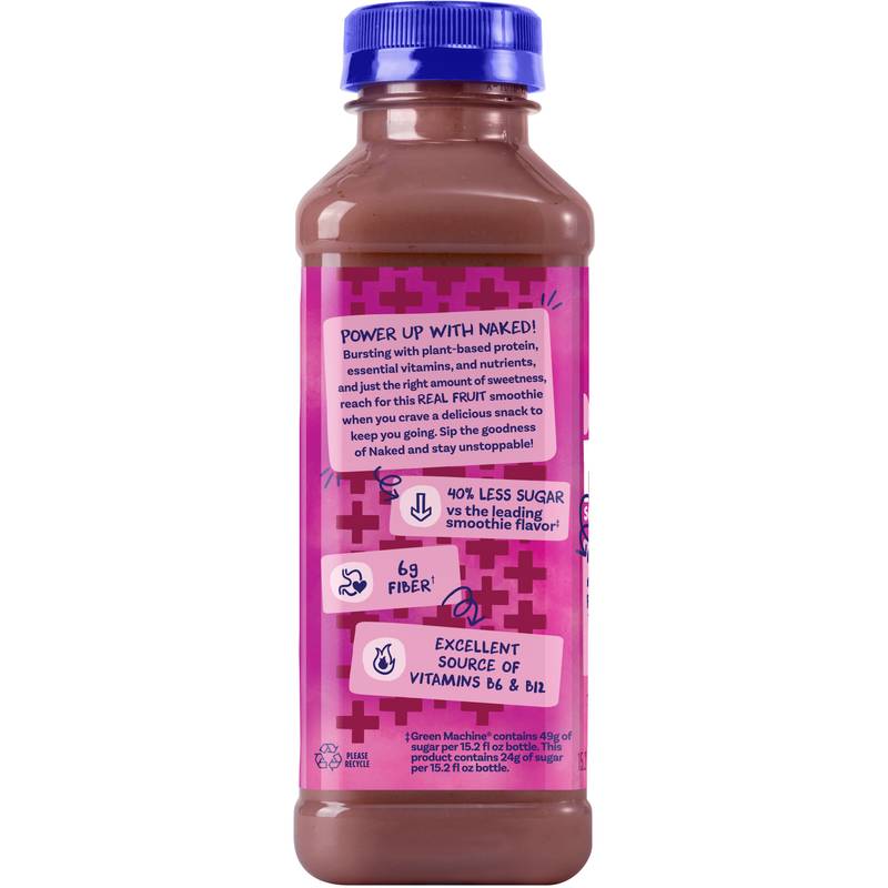 Naked Protein Smoothie Juice Double Berry 15.2oz Btl