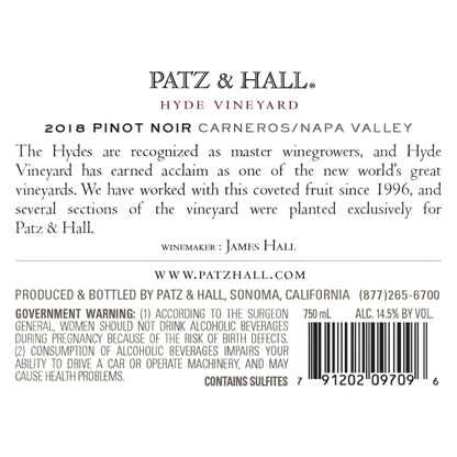 Patz & Hall Pinot Noir Hyde 750ml