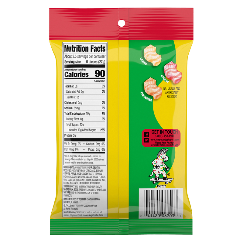 Fruit Stripe Gummy Candy 3.25oz