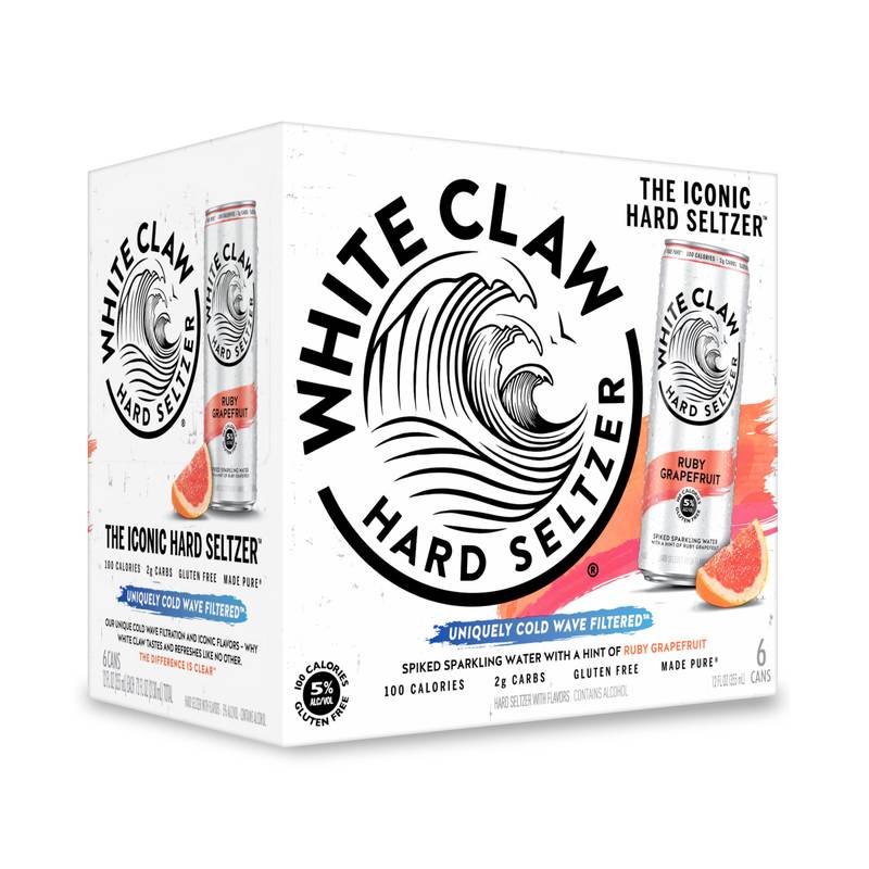 White Claw Seltzer Grapefruit 6pk 12oz Can 5.0% ABV