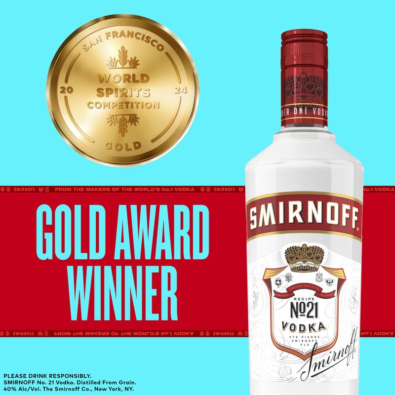 Smirnoff Vodka 1L (80 Proof)