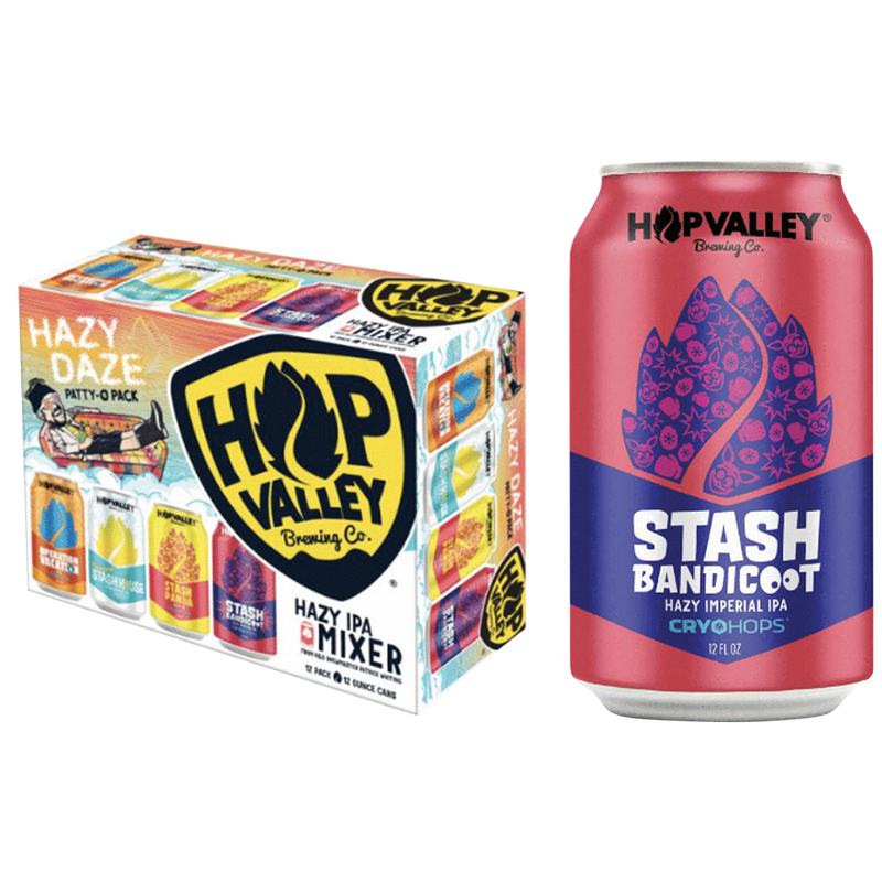 Hop Valley Hazy Daze Hazy IPA Variety Mixer 12pk 12oz Can ABV Varies