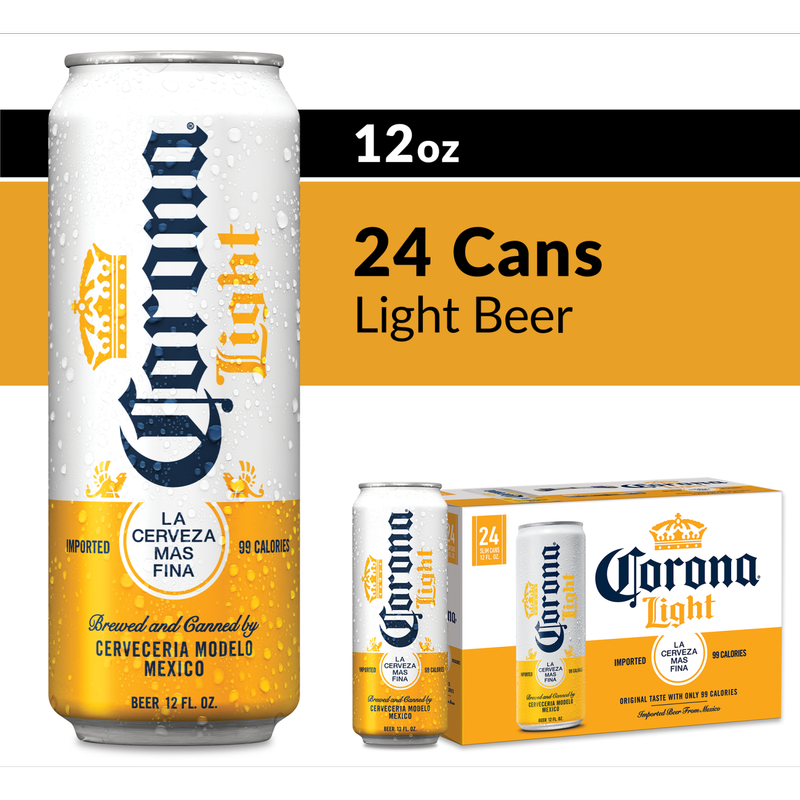 Corona Light 24pk 12oz Can 4% ABV