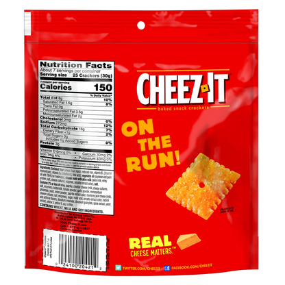 Cheez-It Cheddar Jack Snack Crackers 7oz