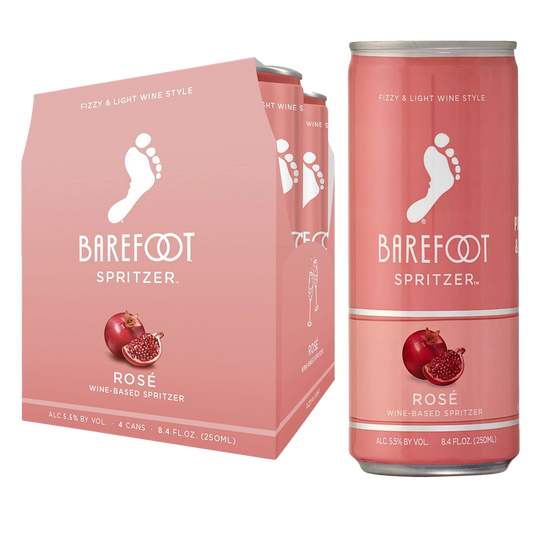 Barefoot Spritzer Rose 4pk 250ml Can