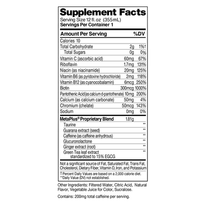 CELSIUS Peach Mango Green Tea Essential Energy Drink 12oz Can