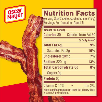Oscar Mayer Naturally Hardwood Smoked Bacon -  8oz