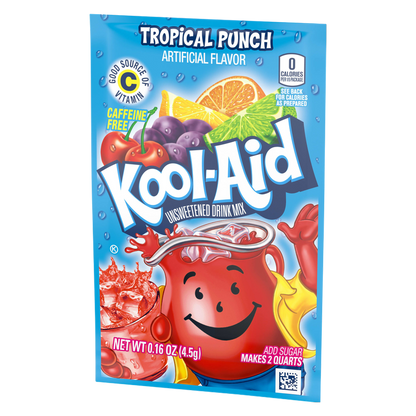 Kool Aid Tropical Punch Powdered Drink Mix Packet .16oz