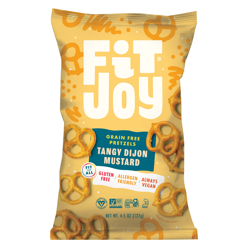 FitJoy Tangy Dijon Mustard Grain Free Pretzel Twists 4.5oz