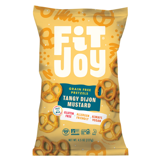 FitJoy Tangy Dijon Mustard Grain Free Pretzel Twists 4.5oz