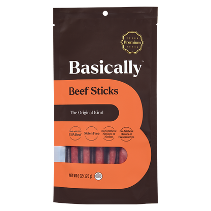 Basically Premium Original Beef Sticks, 6ct