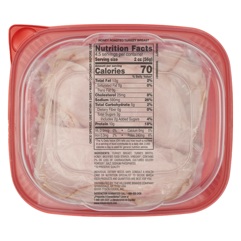 Hillshire Farm Ultra Thin Sliced Honey Roasted Turkey Breast - 9oz