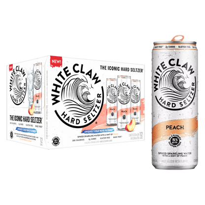 White Claw Peach 12pk 12oz Can 5% ABV