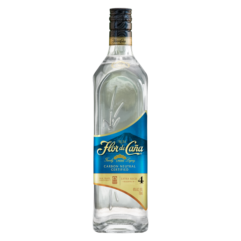 Flor de Cana Extra Seco 4 Year Silver Rum 750ml