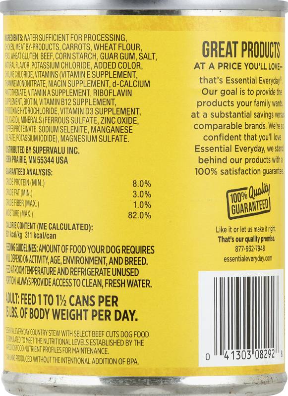 Essential Everyday Canned Country Stew Dog Food - 13.2oz