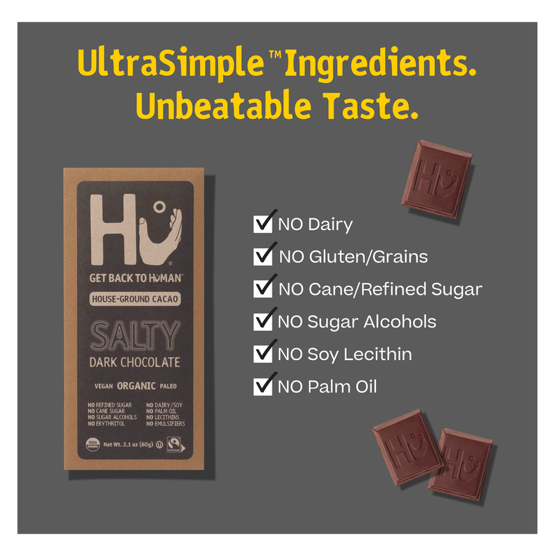 Hu Salty Dark Chocolate Bar 2.1oz
