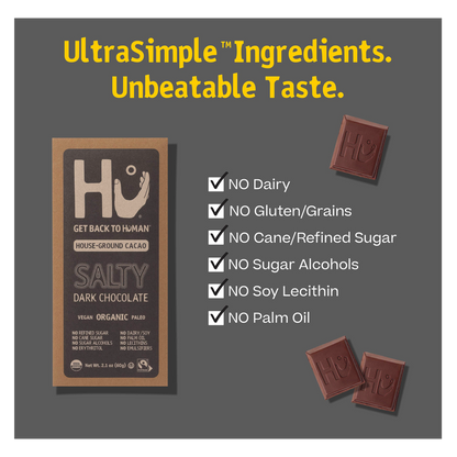 Hu Salty Dark Chocolate Bar 2.1oz