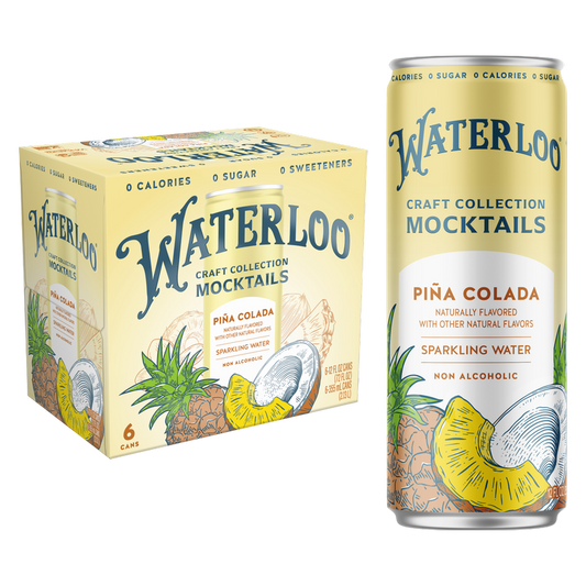 Waterloo Pina Colada Sparkling Water 6pk 12oz Can