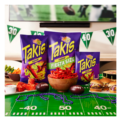 Takis Fuego Spicy Rolled Tortilla Chips Fiesta,17 oz