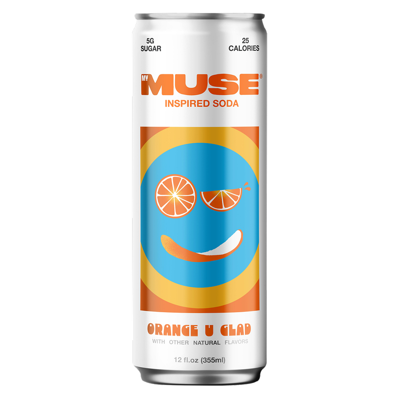 MYMUSE Inspired Soda Orange U Glad 12oz Can