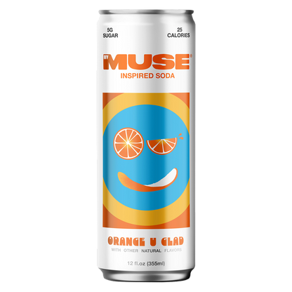 MYMUSE Inspired Soda Orange U Glad 12oz Can