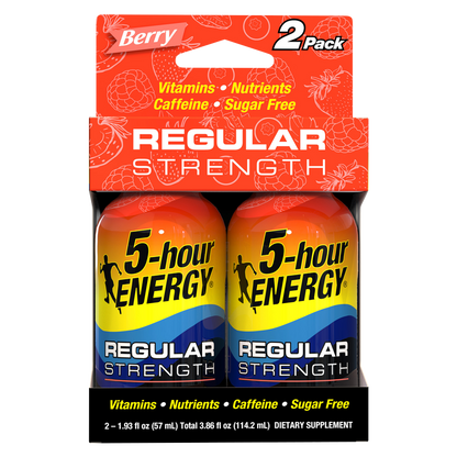 5-hour ENERGY Shot Regular Strength Berry 2pk 1.93oz Btl