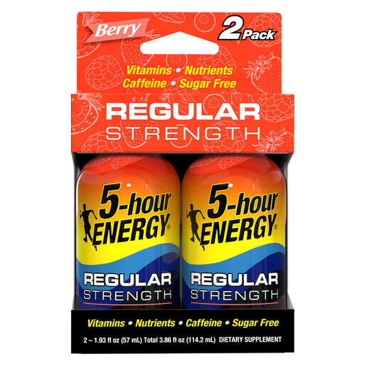 5-hour ENERGY Shot Regular Strength Berry 2pk 1.93oz Btl