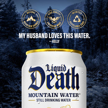 Liquid Death Still Mountain Water 6pk 12oz Can