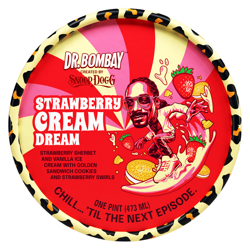 Dr. Bombay Strawberry Cream Dream, 16 oz Pint