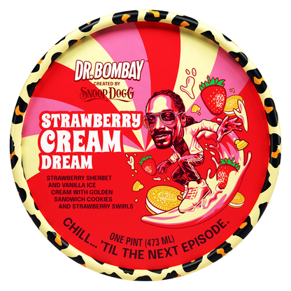 Dr. Bombay Strawberry Cream Dream, 16 oz Pint