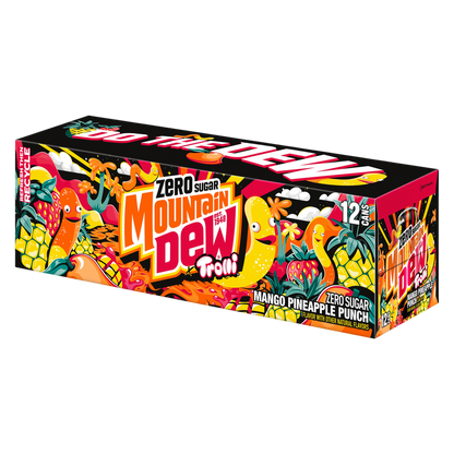 Mountain Dew Zero Sugar Trolli Mango Pineapple Punch 12pk 12oz Can