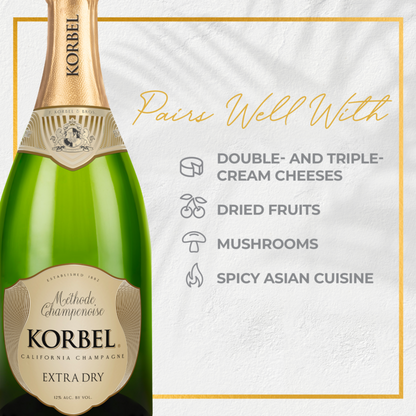 Korbel Extra Dry California Champagne 750ml