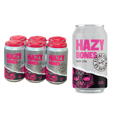 Flying Fish Hazy Bones Hazy IPA 6pk 12oz Cans 6.3% Abv