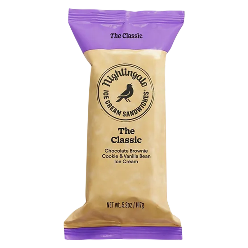 Nightingale Ice Cream Classic Ice Cream Sandwich 1ct