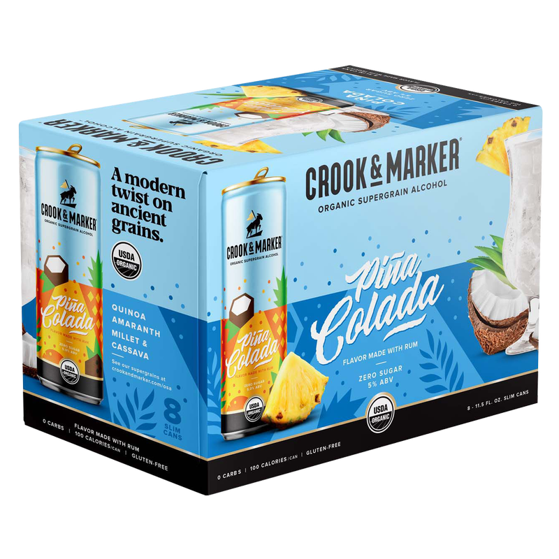 Crook & Marker Pina Colada 8pk 11.5oz Can 5.0% ABV