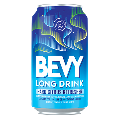 Bevy Long Drink Hard Sparkling Variety Pack Refresher, Cocktail Inspired 12pk 12oz Can 5.8% ABV