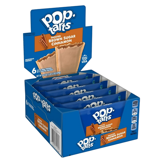 Pop-Tarts Frosted Brown Sugar Cinnamon Toaster Pastries 6 CT