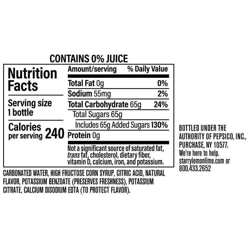Starry Lemon Lime 20oz Bottle