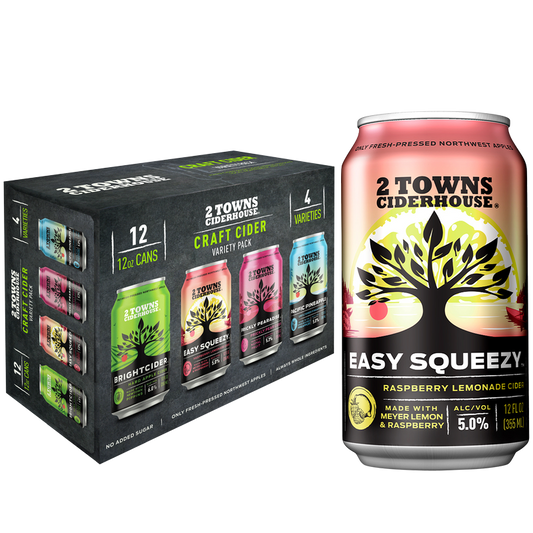 2 Towns Craft Cider Variety 12pk 12oz Can Varied ABV