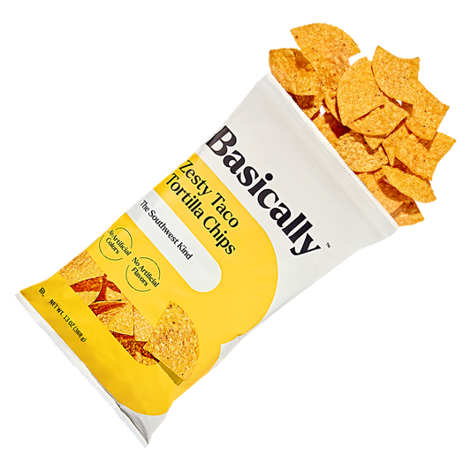 Basically Party Size Zesty Taco Tortilla Chips 13oz