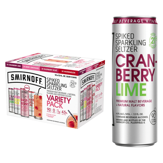 Smirnoff Spiked Seltzer Variety 12pk 12oz Can 4.5% ABV