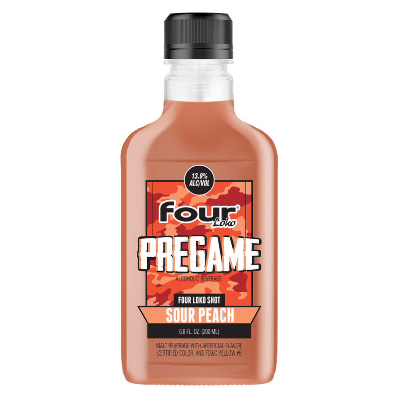 Four Loko Pregame Sour Peach 200ml Btl 13.9% ABV