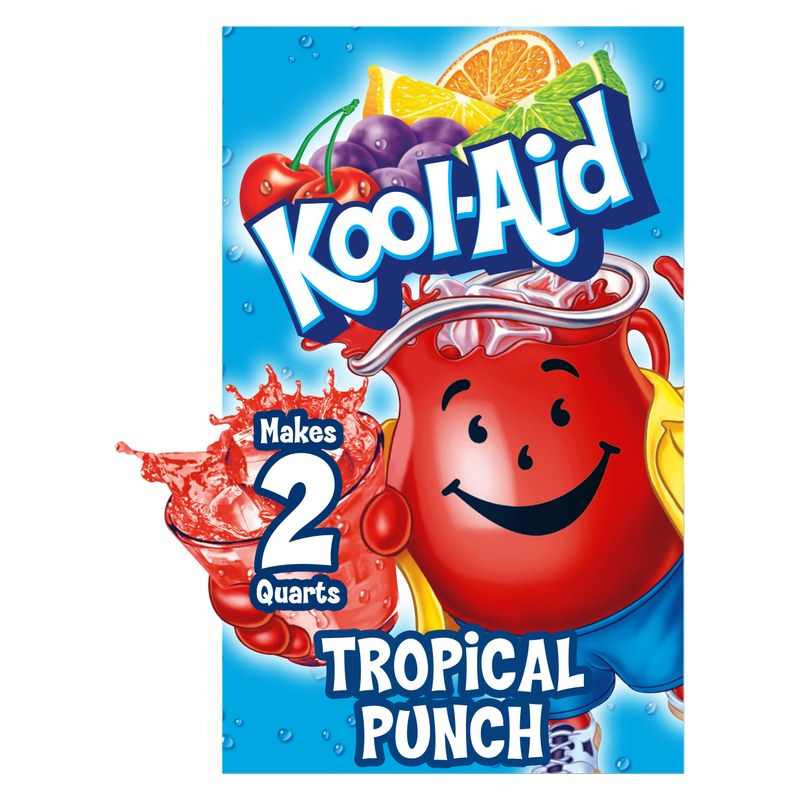 Kool Aid Tropical Punch Powdered Drink Mix Packet .16oz