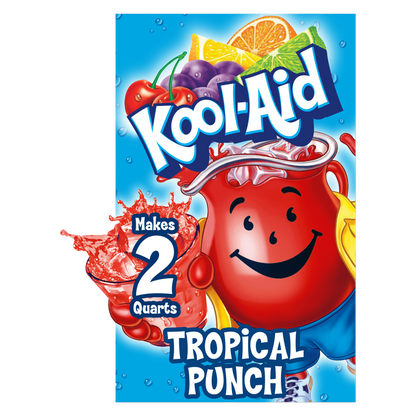 Kool Aid Tropical Punch Powdered Drink Mix Packet .16oz