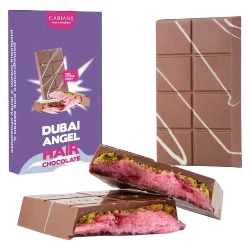 Dubai Angel Hair Cotton Candy Chocolate Bar, 3.88 oz