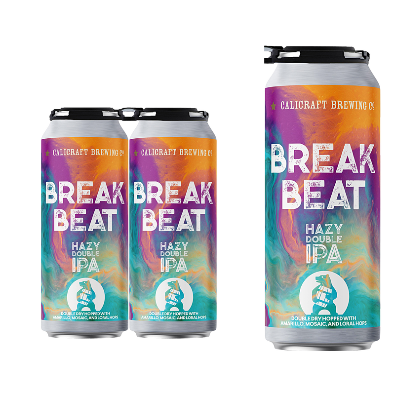 Calicraft Brewing Co. Break Beat Hazy Double IPA 4pk 16oz Cans
