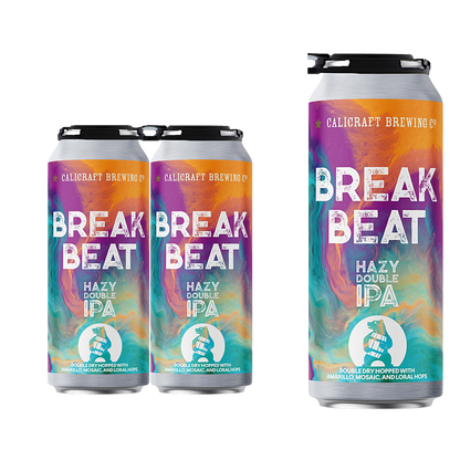 Calicraft Brewing Co. Break Beat Hazy Double IPA 4pk 16oz Cans